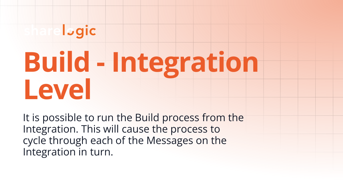 Build - Integration Level | 2.2 | Unifi Documentation