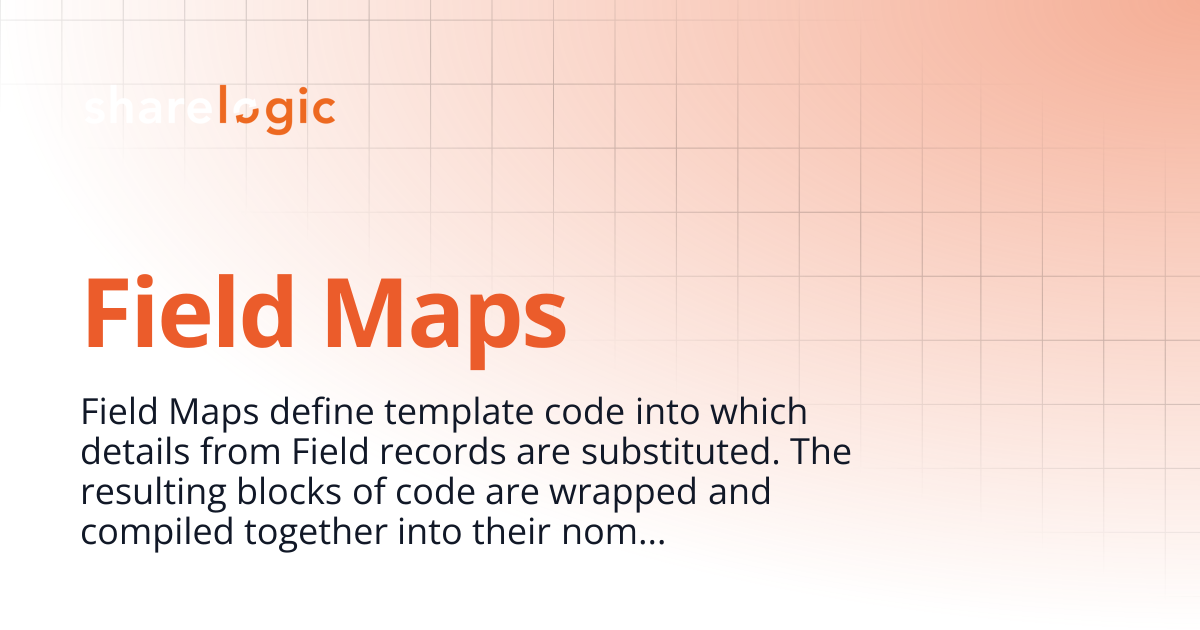 Field Maps | 3.0 | Unifi Documentation
