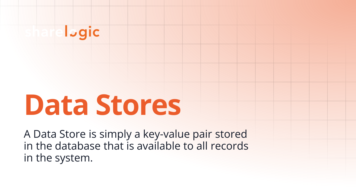 Data Stores | 3.1 | Unifi Documentation