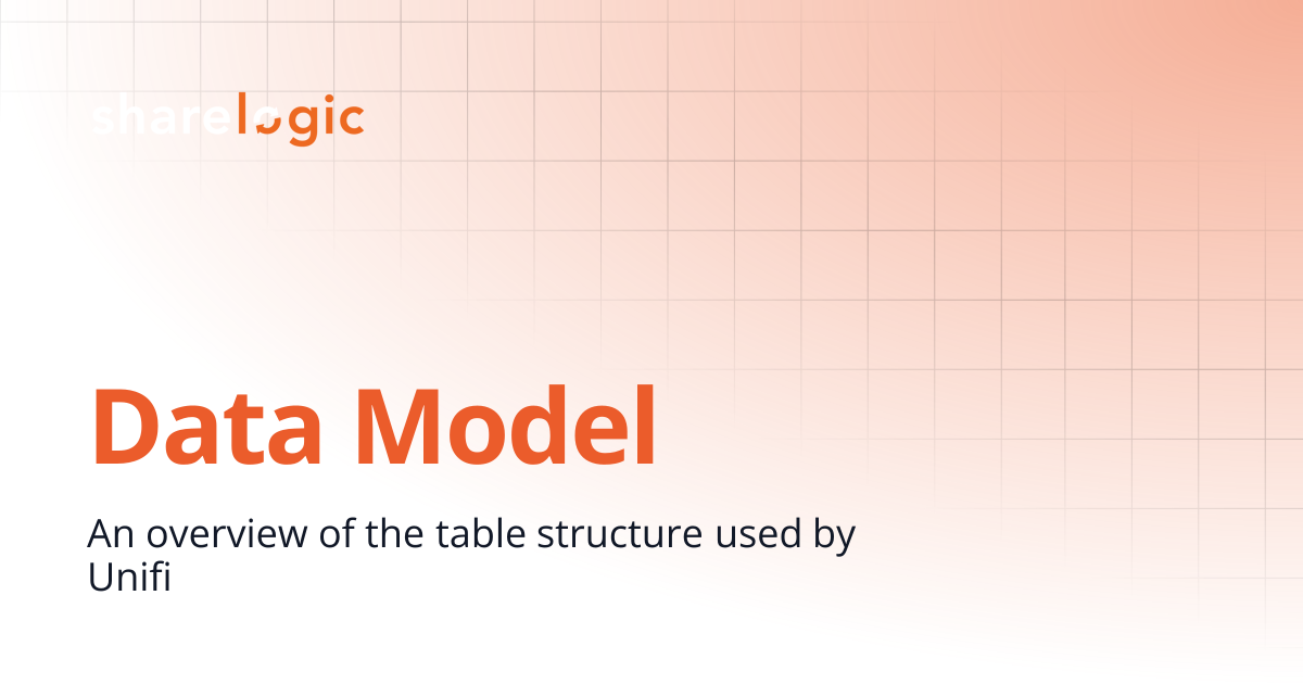Data Model | 4.0 | Unifi Documentation