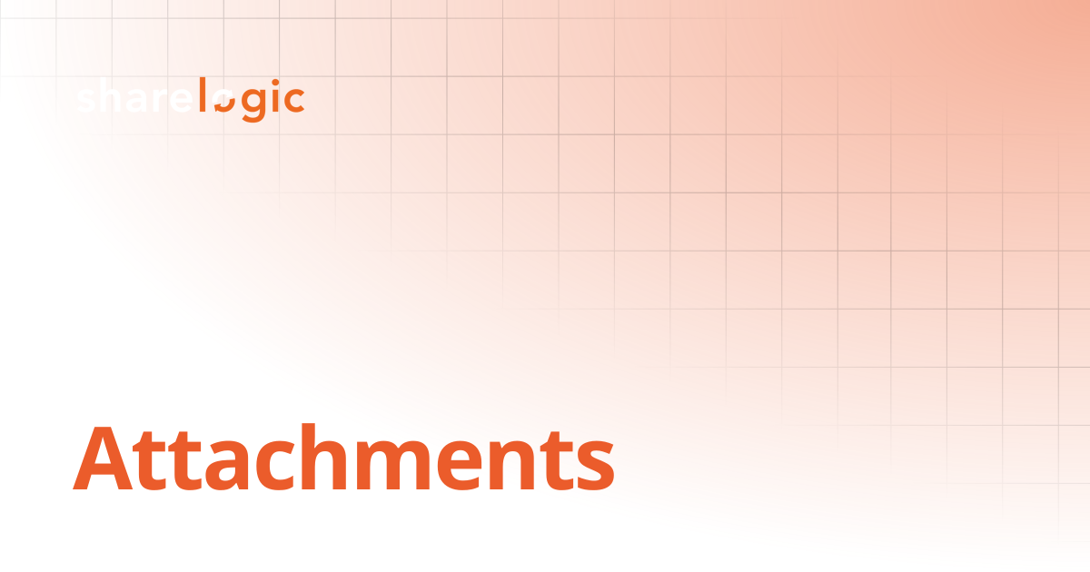 Attachments | 4.0 | Unifi Documentation