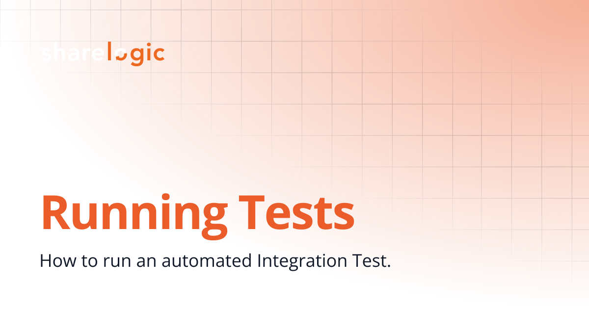Running Tests | 4.2 | Unifi Documentation